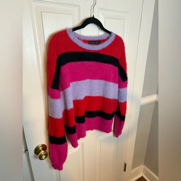 House of Harlow 1960 x REVOLVE Koons Sweater – Size L | Red, Hot Pink & Purple - Picture 4 of 10